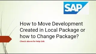 How to Move Development Created in Local Package or how to Change Package?