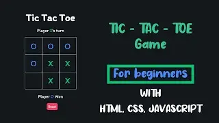 Create a simple tic tac toe game using HTML, CSS, JavaScript