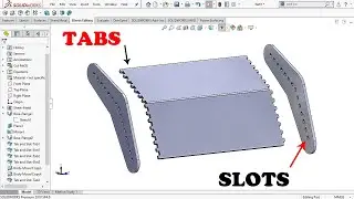 ✅ Solidworks Sheet Metal Tutorial Tab and Slots