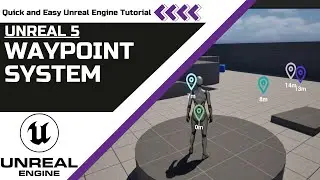 Unreal Engine 5 Drop Waypoints & Measure Distance in Meters
