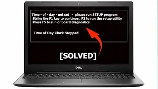 Time of day clock stopped  |Time - of - day not set | 2 Method Solution ✔