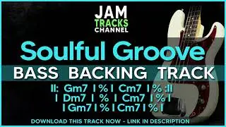 Soulful Groove Bass Backing Track Jam in Gm