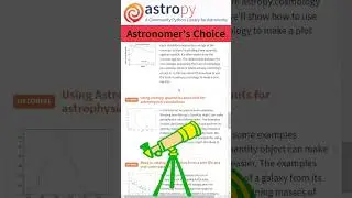 Astropy Python Learning Stuffs #astrophysics #astronomy #coding #pythonforbeginners