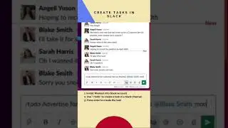 How to create a task in Slack! 