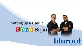 Setting Up A User in Zoho Bigin