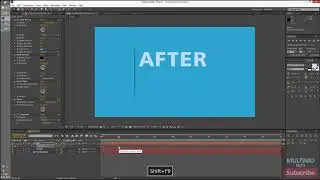 AfterEffects Tutorial 01 - cut layer text effect