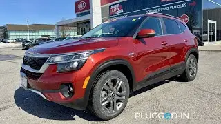 Lunar Orange 2022 Kia Seltos EX AWD Walkaround | For Sale at Clarington Kia