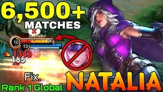 6,500+ Matches Natalia Deadly Hyper - Top 1 Global Natan by Fix. - Mobile Legends
