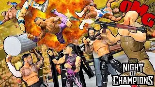 EPIC Fatal 4-Way Tag Team Match | USOS VS New Day VS Judgement Day VS Wyatt Family | WWE FIGURES￼