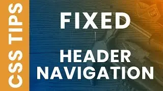 CSS Sticky Header - Fixed Navigation Menu Bar on Scroll using HTML5 and CSS3