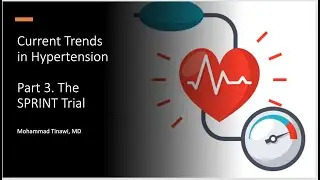 Current Trends in Hypertension. Part 3. The SPRINT Trial. Intensive vs Standard BP control.