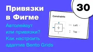 🔥 Привязки (constraints). Как настроить адаптив Bento Grids? Автолейаут или привязки? Фигма с нуля