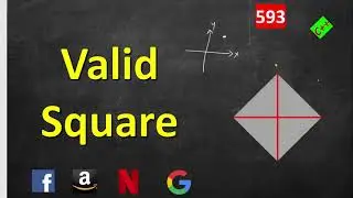 Valid Square | LeetCode 593 | C++, Java, Python