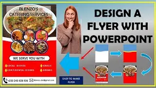 HOW TO MAKE A FLYER WITH POWERPOINT. Easy to make flyer.