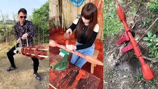 How To Make RPG-7 Rocket Launcher From Wood | #shorts