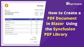 How to Create PDF Documents in Blazor Using the .NET PDF Library