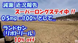 【減薬】 ランドセン（リボトリール） 10％ off 【デプロメール断薬 ..😄】　　／ パニック障害、うつ、SSRI　　　／ 0.5mg=100%として　　2023年12月20日