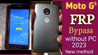 Moto G5 Frp Bypass android 7.0 without PC 2023