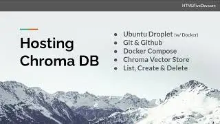 Chroma Db Hosting + Vector Store + Docker Compose + Github + Node.js + Typescript + Langchain/js