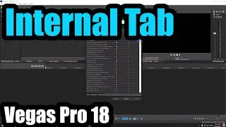 Where is the Internal Tab in Vegas Pro 18-21