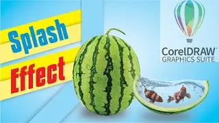 Splash Effect in Corel Draw | kr graphics world | #logo #coreldrawtutorial #learncoreldraw #designer