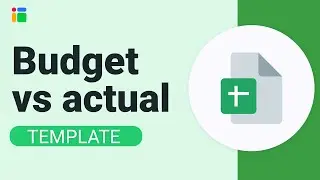 Best budget vs actual template in Google Sheets with a dashboard