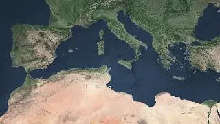 Zanclean Flood of the Mediterranean in Sicily - computer animation