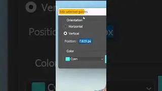 📏 Edit Selected Guides Dialog in Photoshop! [Change Guide Color and Location]