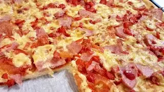 Homemade pizza. Delicious Breakfast every day! Pizza recipe.