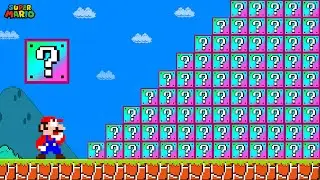 Can Mario Collect 999 Question Block Randomizer In New Super Bros.Wii?? | Game Animation