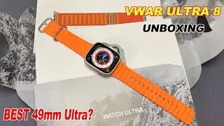 VWAR ULTRA 8 Unboxing-Best Ultra Smart Watch Series 8 Clone? IP68 Waterproof, 1:1 49mm Case 2022 NEW