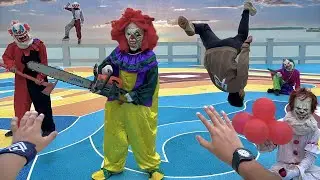 KILLER CLOWNS VS PARKOUR! - PENNYWISE 2024