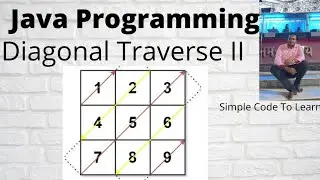 Java Diagonal Traverse Program  II || Leetcode 498 || Print Matrix Diagonally || Java Matrix