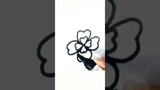 Simple flower easy drawing and colouring