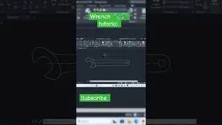 wrench 🔧🛠️ tutorial...#autocad #autocad2ddrawinginhindi #viral #trending