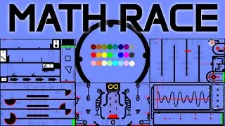24 Marble Race EP. 55: Math Race (by Algodoo)