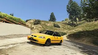 4K60FPS Naked Tires 1996-2000 Honda Civic LX 4dr Us-spec - Gta5 Mods