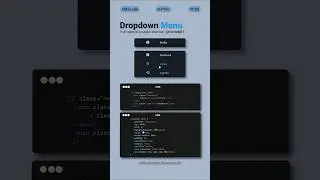 Dropdown Menu | CSS Tips and Tricks #css #coding #shorts #cssshorts #webdesign #funny #html #short