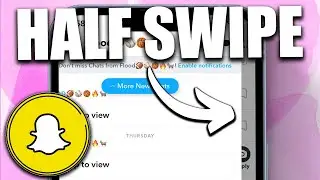 How to Half Swipe on Snapchat (New Update) - 2024