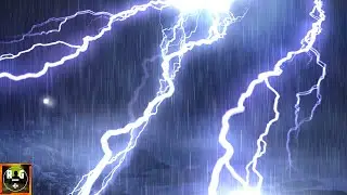 Loud Thunderstorm and Rain Sounds with Very Strong Thunder and Violent Lightning Strikes to Sleep