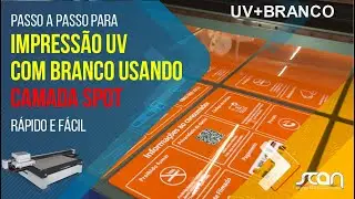 Como fechar arquivo impressão UV com branco usando camada spot