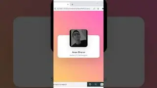 Animated CSS profile card UI | CSS hover animation #shorts