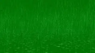 Raindrops Fall in Puddles - Green Screen Effect - free use