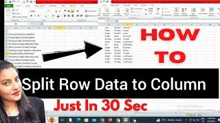 How to Split data into different columns in Microsoft Excel |Split Text to Columns in Excel |