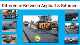 Difference Between Bitumen and Asphalt | What is Bitumen & Asphalt | All About Civil Engineer