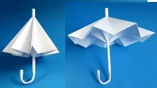 How to make a paper umbrella that open and closes. Origami Umbrella 🌂