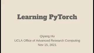 Learning PyTorch