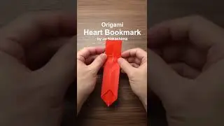 How to make an origami Heart Bookmark 