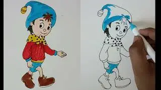 How to draw a Noddy - Toyland step by step #Noddy #90skids #cartooning #learntodraw