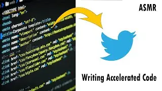 ASMR Programming - Coding Twitter Logo (Accelerated) - No Talking (Only HTML & CSS)